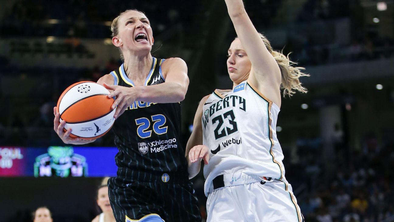 New York Liberty rally, put Chicago Sky on ropes in Game 1 stunner
