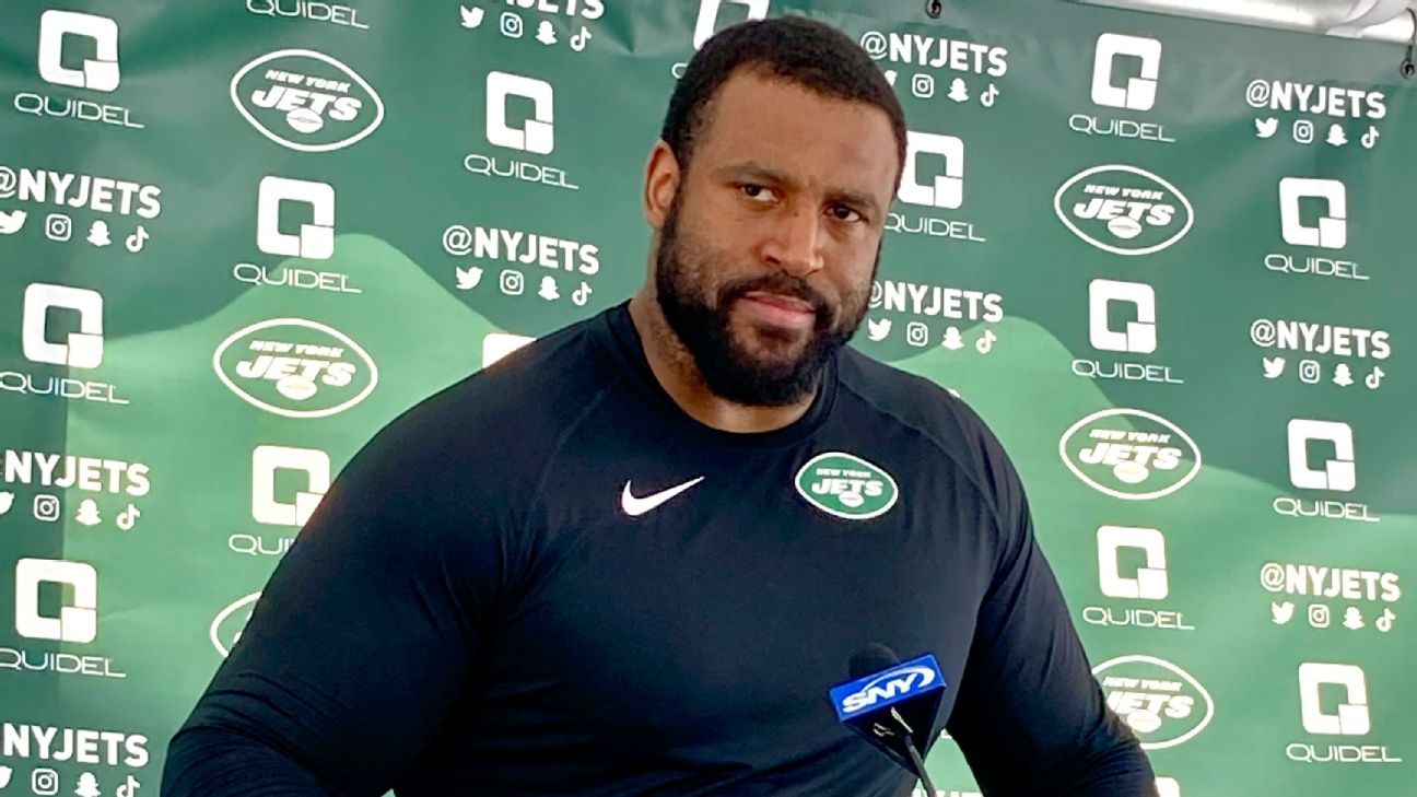 Jets' Duane Brown practices for the first time since shoulder