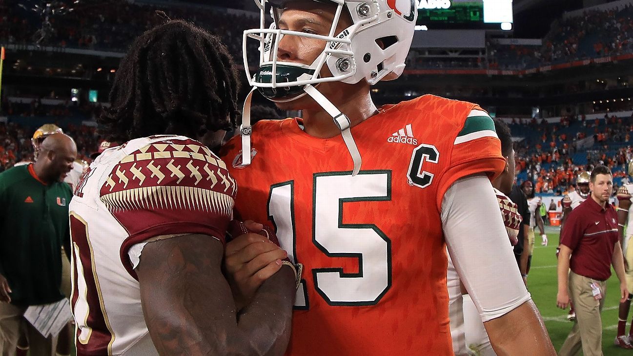 Miami Hurricanes are Florida's top 2022 college football team: ESPN SP+