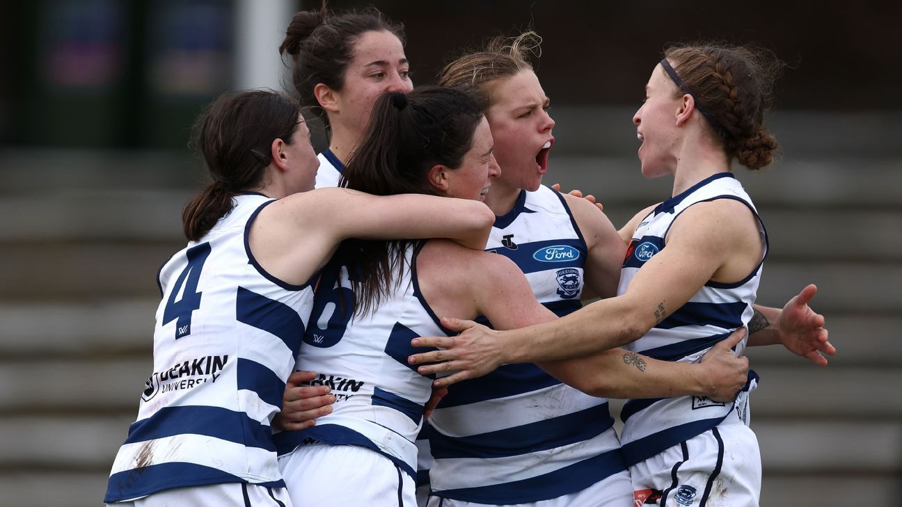 AFLW Fremantle Dockers recordlow score in loss to Geelong Cats ESPN