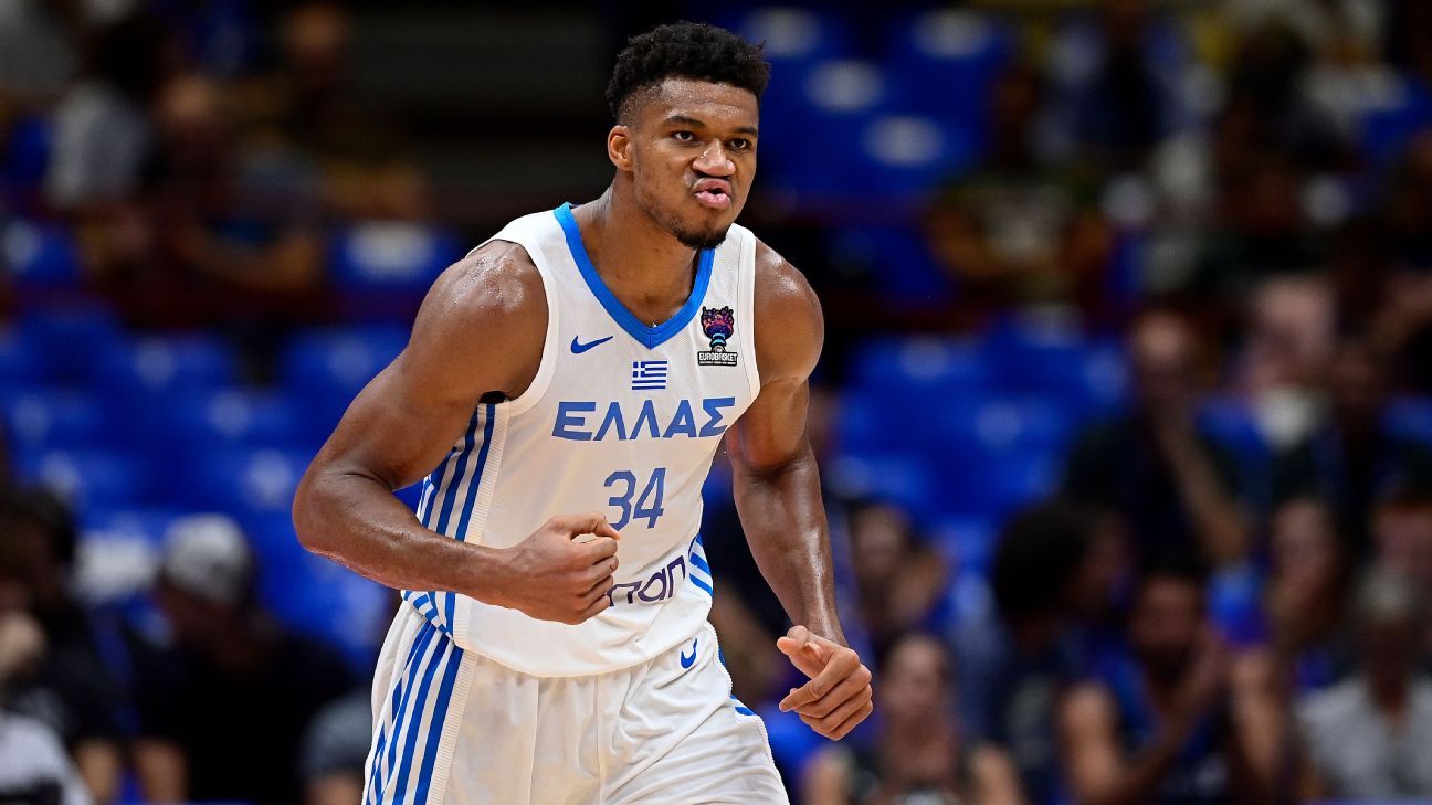 Giannis Antetokounmpo scores 41 for Greece after missing previous EuroBasket gam..