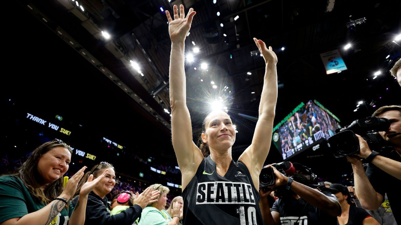 Sue Bird has jersey raised into the rafters by the Storm - ESPN Video