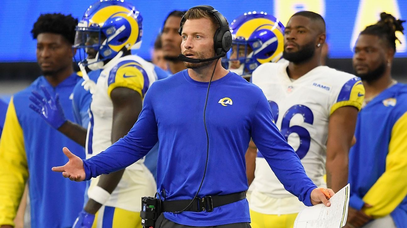Rams' Sean McVay shoulders blame for season-opening loss to Bills, vows to do be..