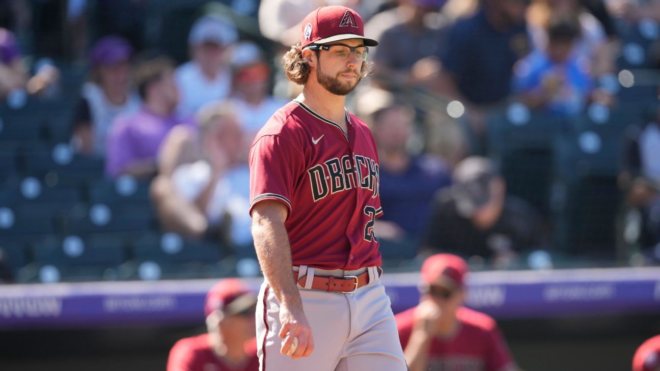 Zac Gallen Shoves at Chase Field - Burn City Sports