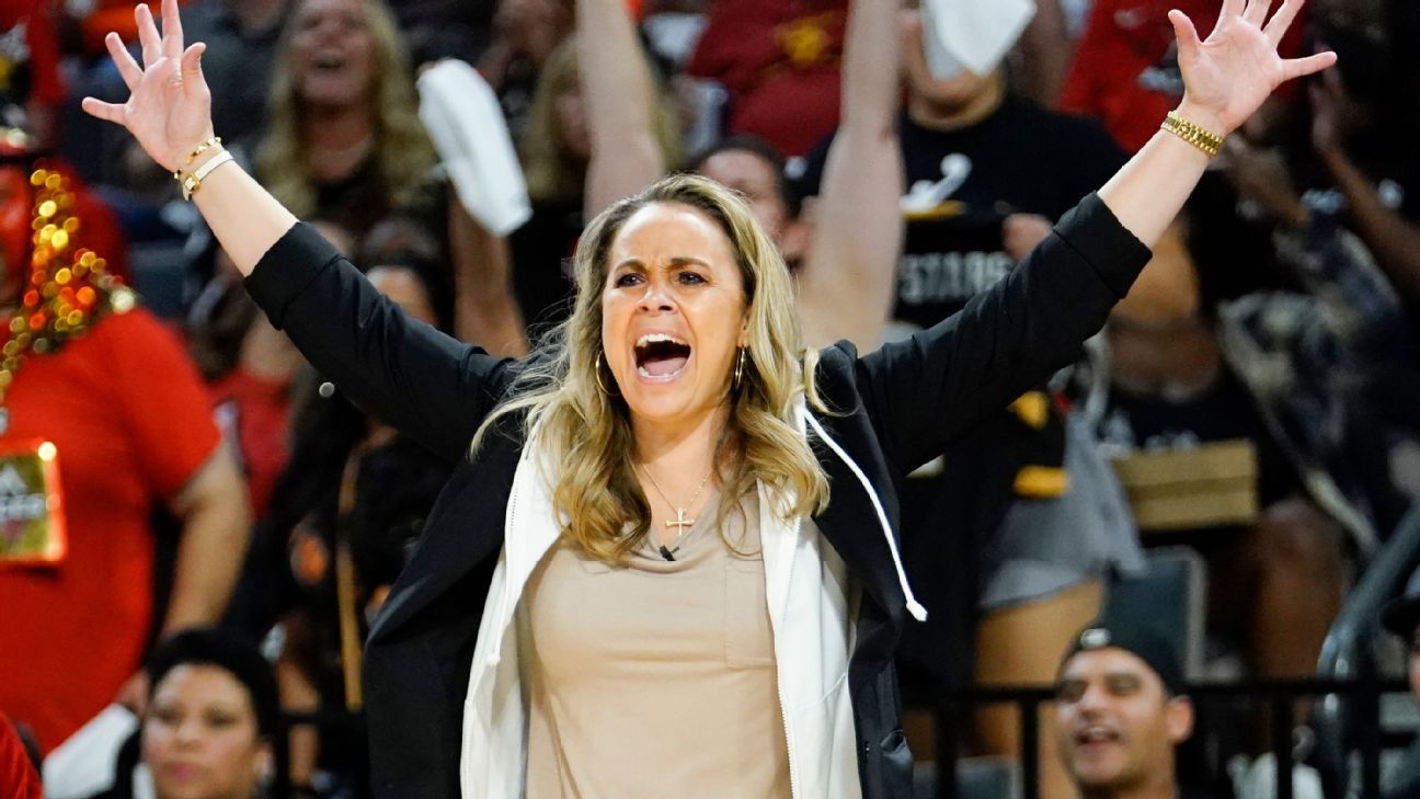 WNBA rescinds Aces' 2025 1stround pick, suspends Becky Hammon ESPN