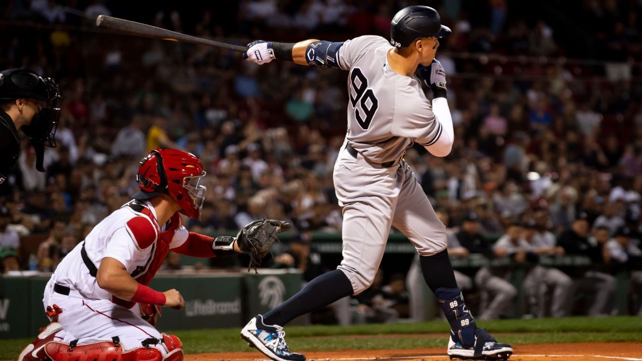 Aaron Judge hits 56th and 57th home runs against Red Sox at Fenway 