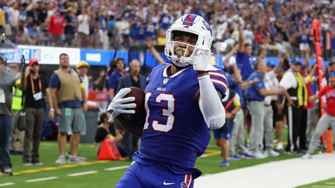 Gabe Davis en duda para jugar con Bills contra Titans en el Monday