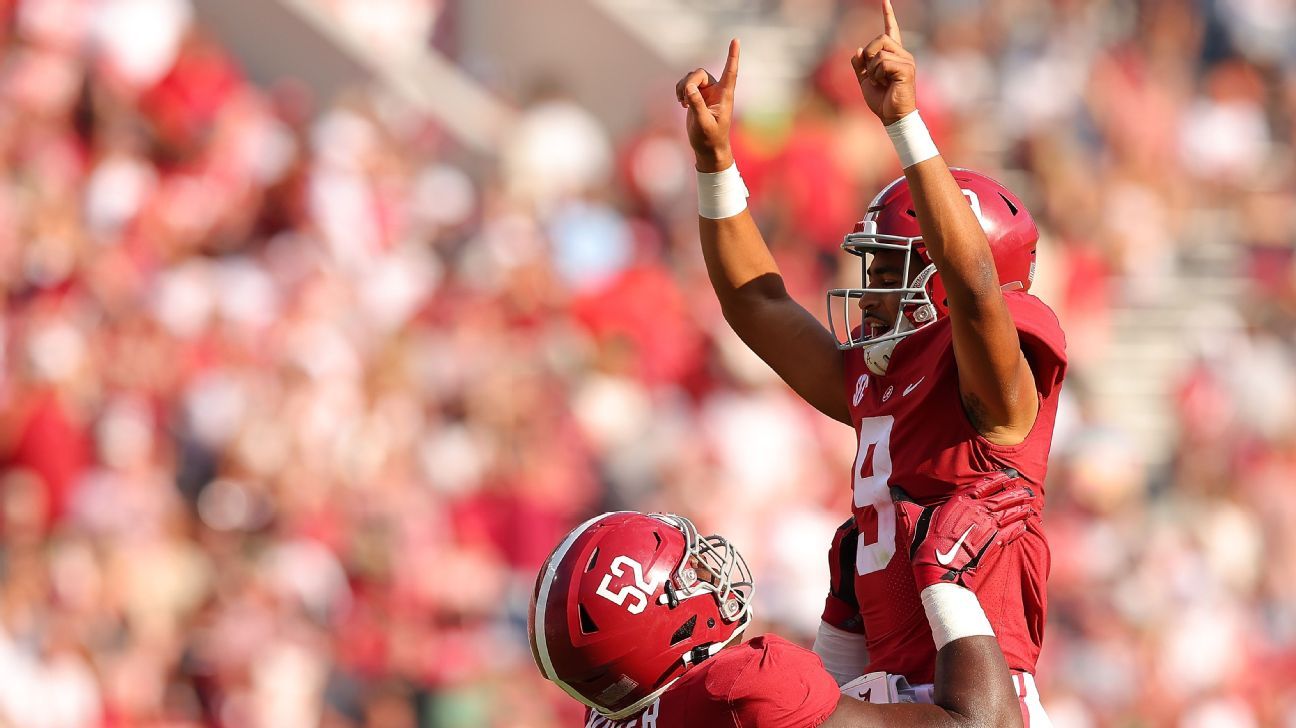 Where does Alabama rank in ESPN's latest CFB power rankings?