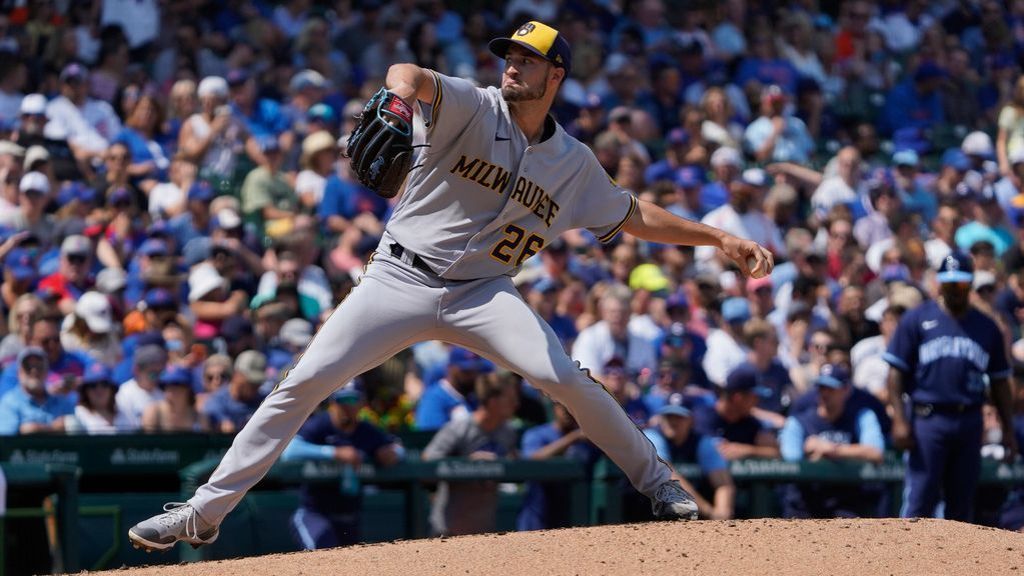 Brewers starting pitcher Aaron Ashby removed from Thursday night's game  against the Mets