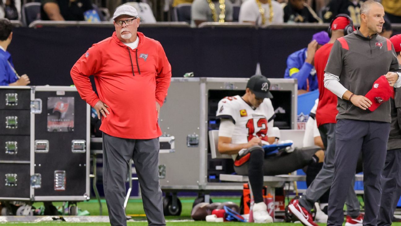 NFL warns Tampa Bay Buccaneers' Bruce Arians over sideline conduct in Week 2