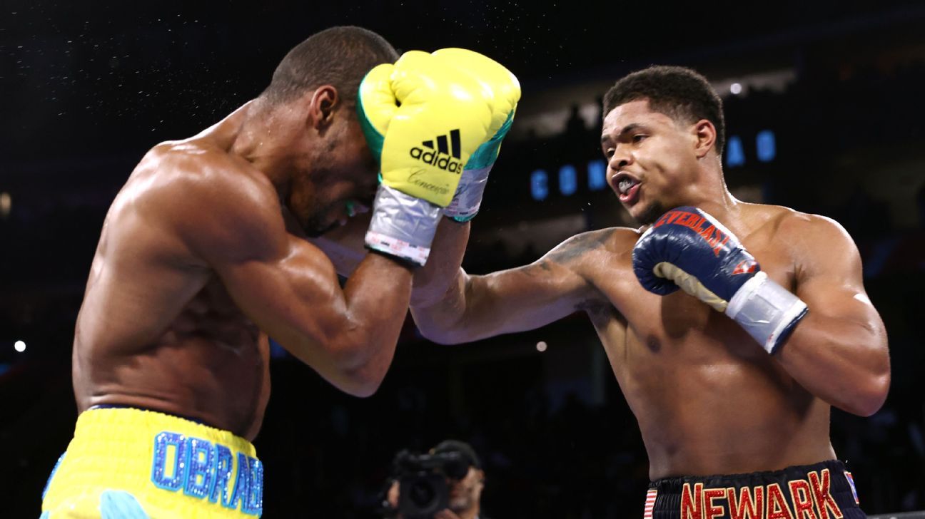 Shakur Stevenson routs Robson Conceicao by unanimous decision; 130-pound titles ..