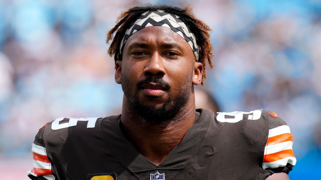 Browns' Myles Garrett Suffered Biceps, Shoulder Injuries in Single