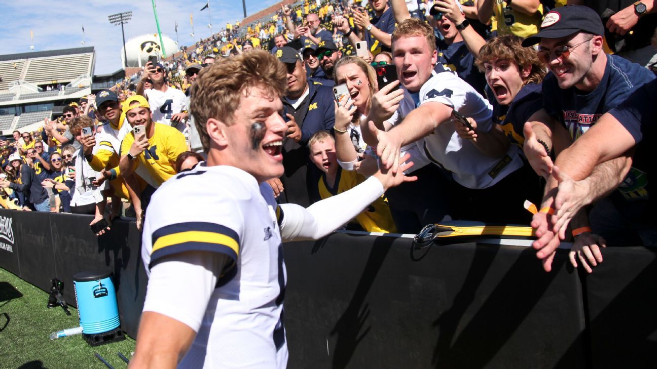 game used/authentic University of Michigan football jersey