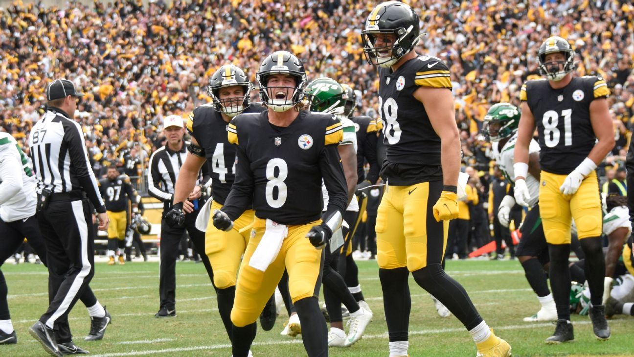 Pittsburgh Steelers’ Kenny Pickett replaces Mitch Trubisky at QB rushes for two TDs throws three INTs in loss to New York Jets – ESPN