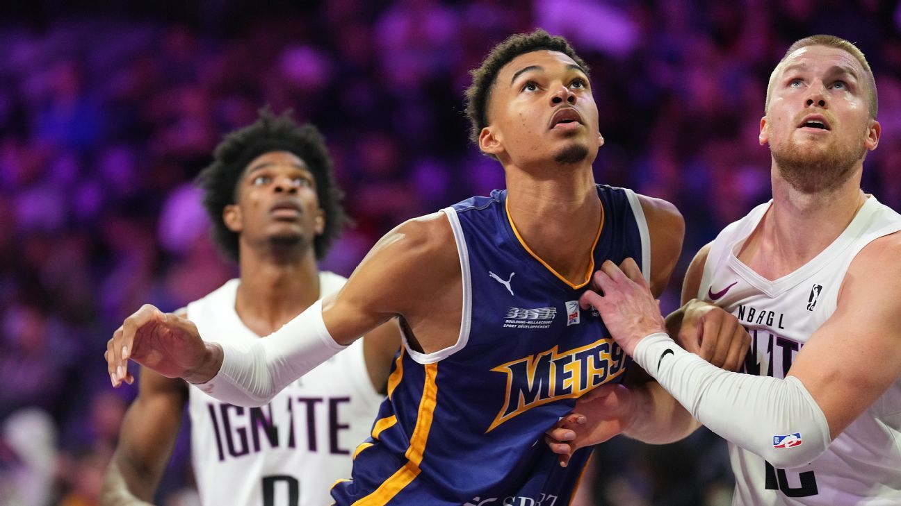 Victor Wembanyama, posible primer pick de la NBA, deslumbra ante el G