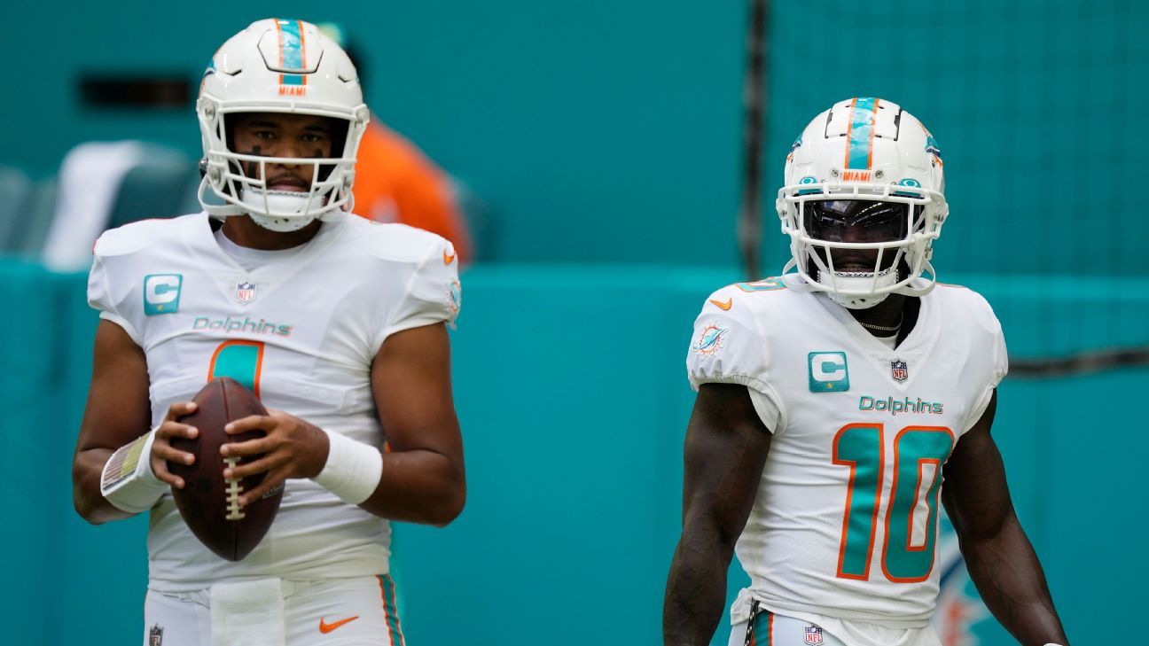 Tua Tagovailoa and Tyreek Hill make classy gesture after Dolphins fan  killed in crash - Football - Sports - Daily Express US