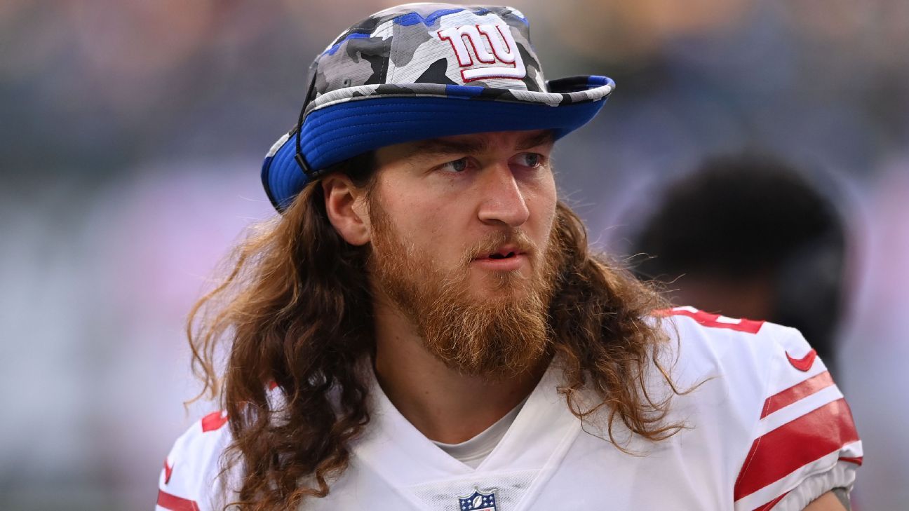 Giants punter Jamie Gillan still in UK, but expected back