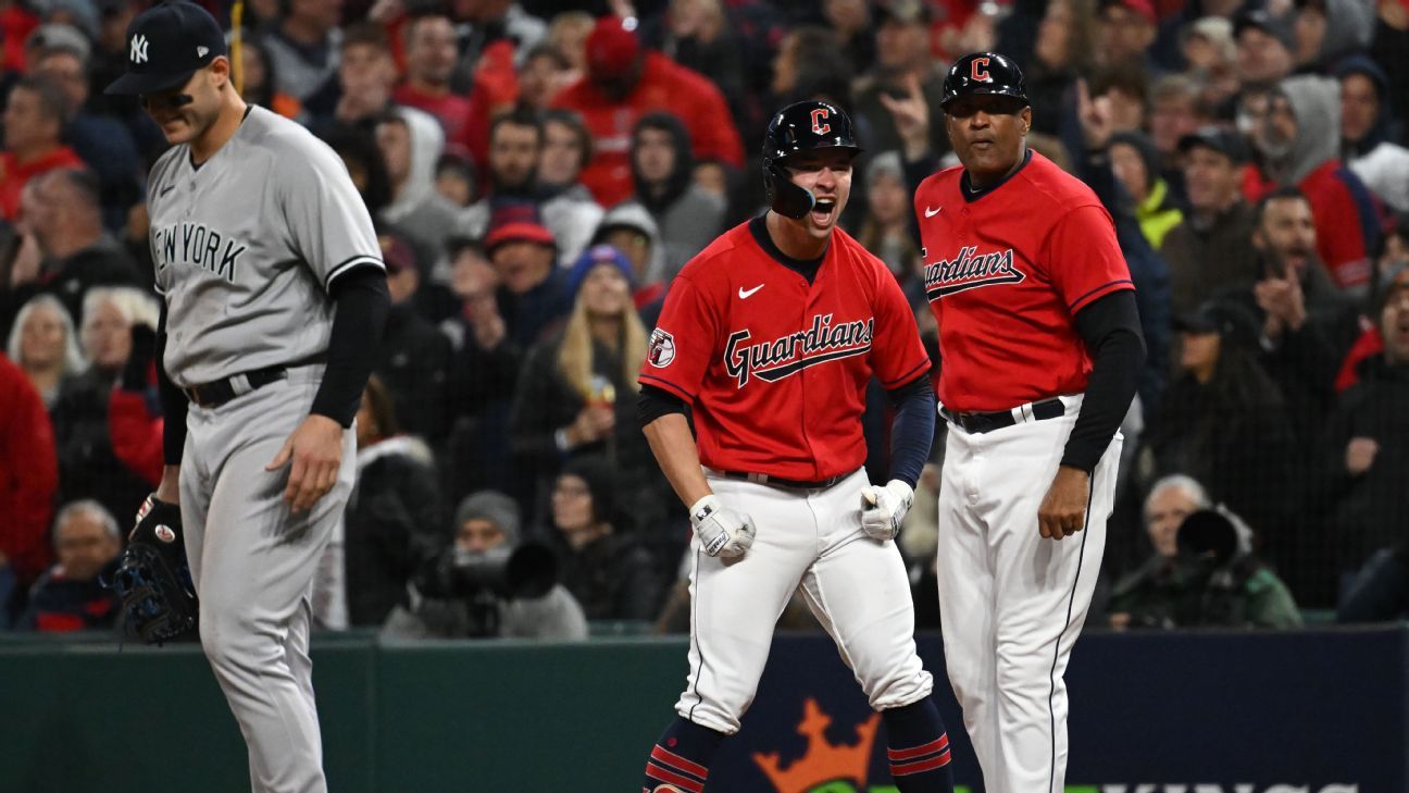 MLB live updates, takeaways: Guardians put Yankees on the brink, Astros and Phils move on