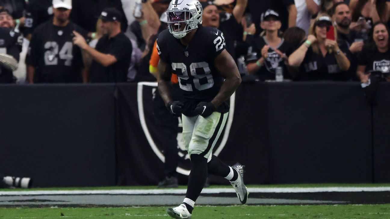 Fuentes – Los Raiders y Josh Jacobs llegaron a un acuerdo rediseñado por un año