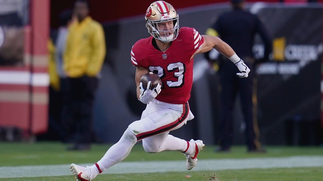 Carolina Panthers at San Francisco 49ers: Christian McCaffrey back