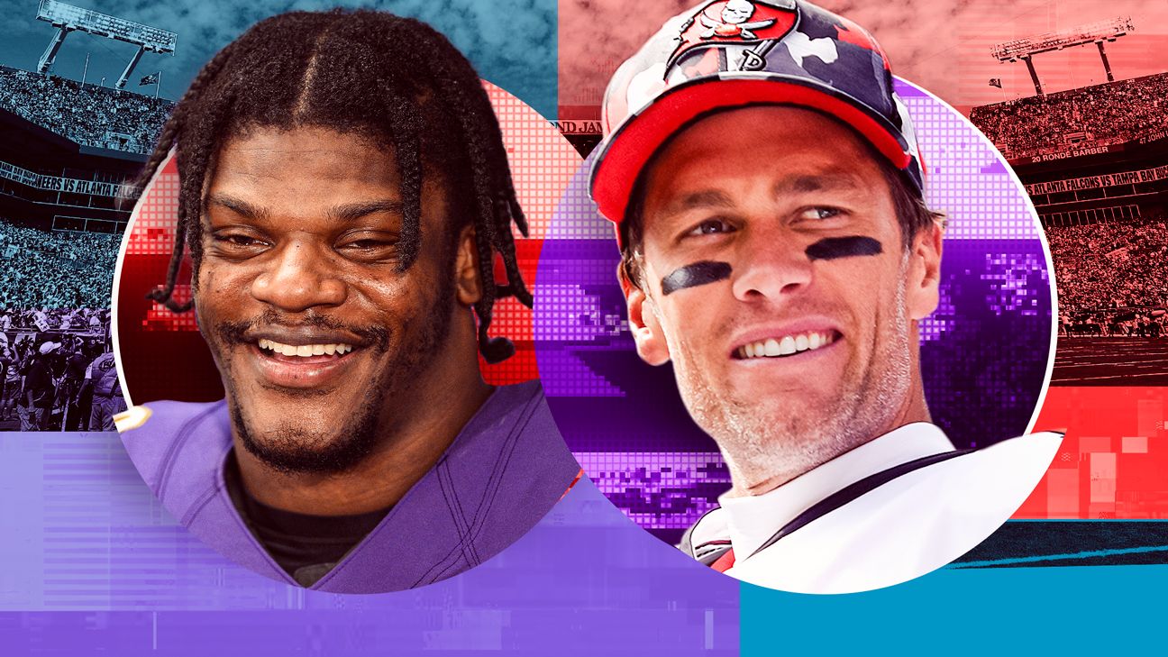 Why the Ravens' Lamar Jackson chases Bucs QB Tom Brady ESPN