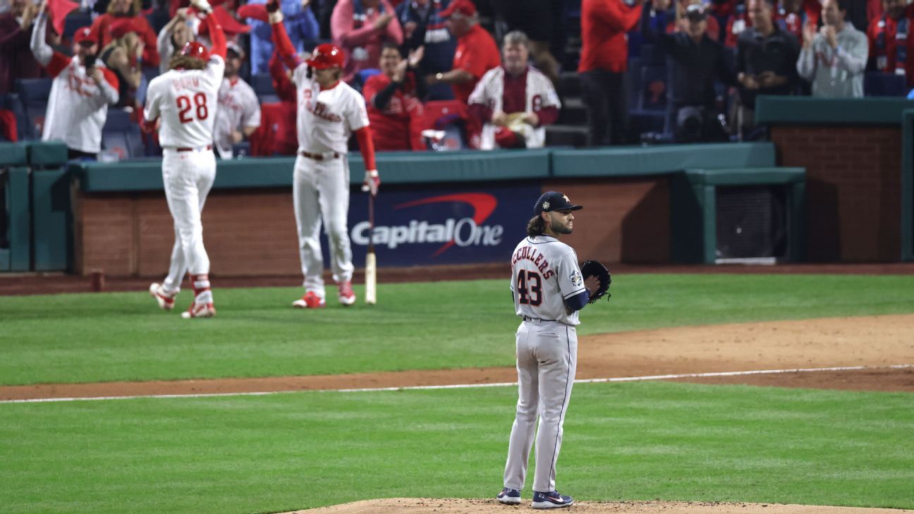 Lance McCullers Jr. 1st to give up 5 home runs in World Series game