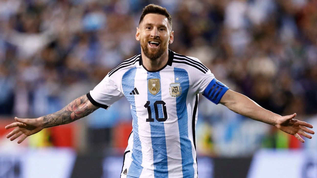 Argentina Messi Home Jersey FIFA World Cup 2022 France Spain