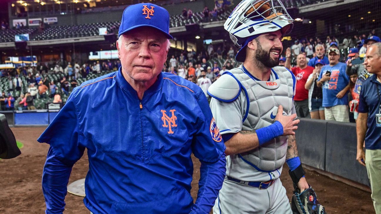 ESPN on X: Mets manager Buck Showalter called for a substance