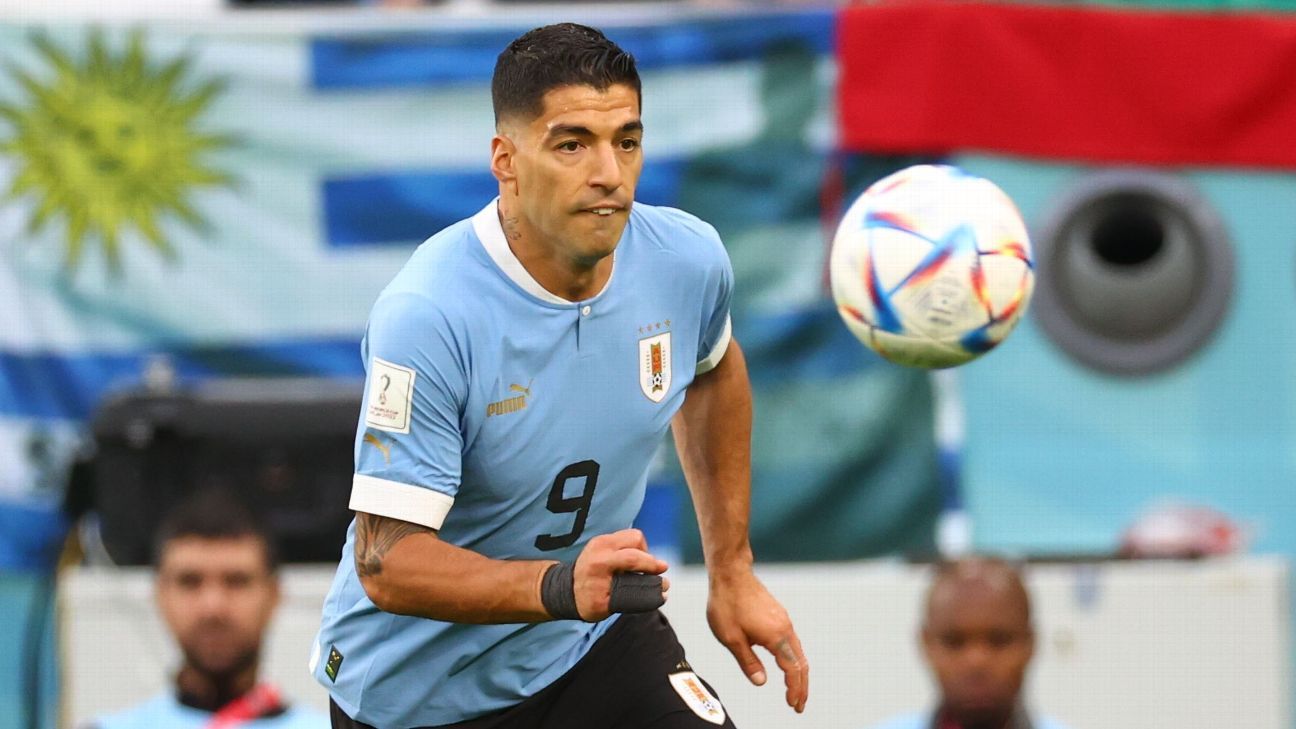 Uruguay Soccer Jersey Home. L Suarez # 9 Jersey. World Cup 2022