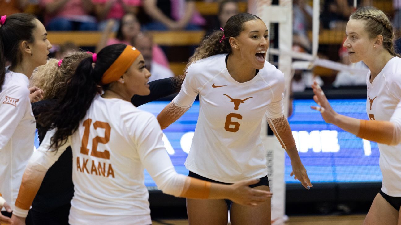 Georgia vs. Texas A&M (10/22/23) - Assistir o jogo do NCAA Women's  Volleyball - Watch ESPN