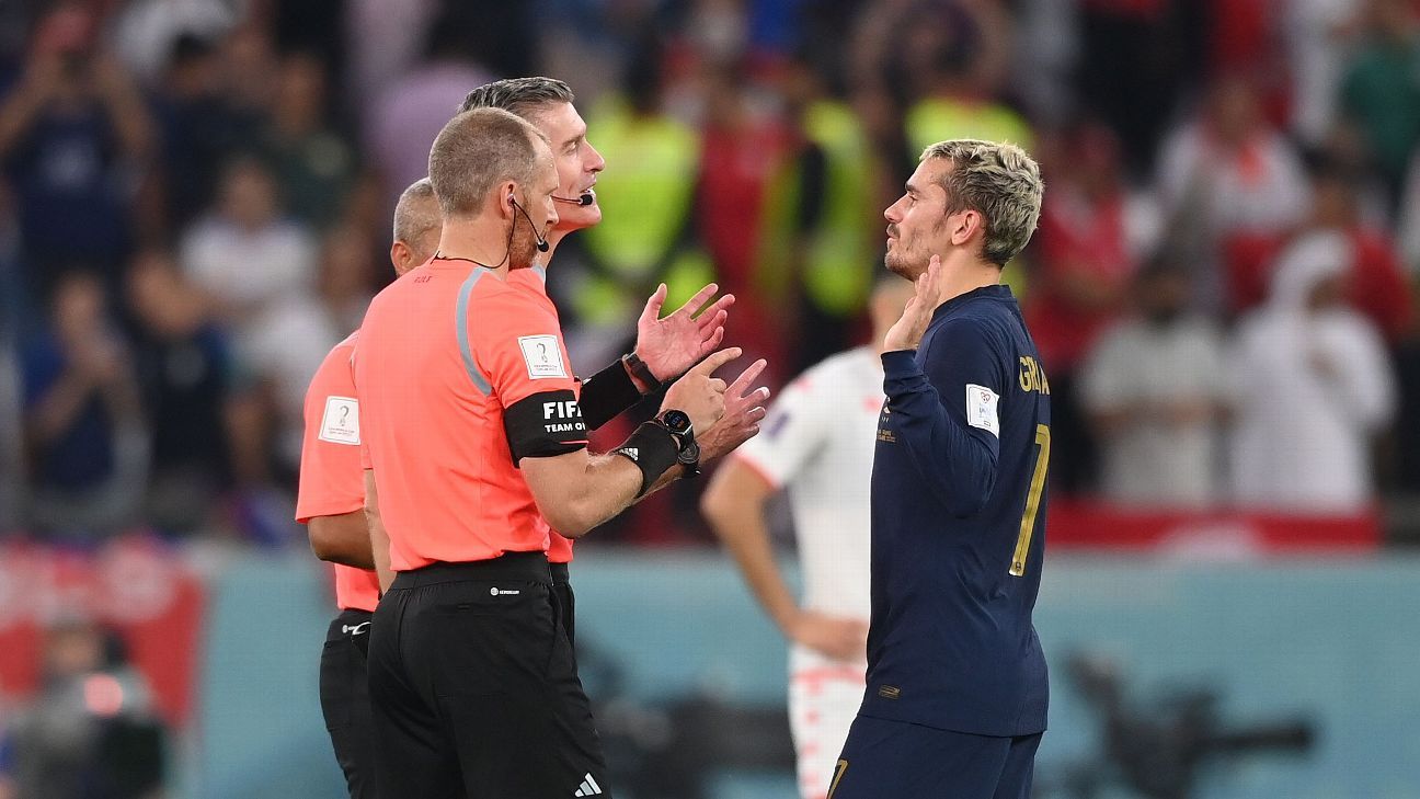 France TV viewers miss World Cup drama over Griezmann's disallowed goal, World  Cup 2022