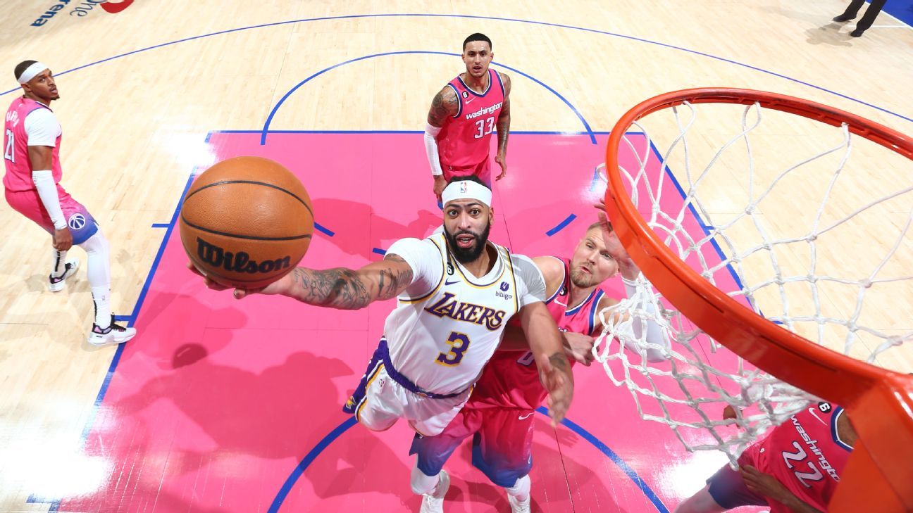 Lakers' Anthony Davis drops 55 points vs Wizards, enters elite company with  stat line