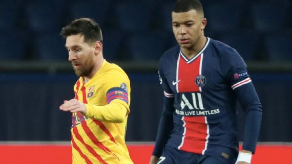 Messi y Mbappé de frente en final Mundial de Fútbol Catar 2022 4 Messi le dio al Barcelona la ilusión de remontar la serie en la revancha, pero no pudo ser Getty Images