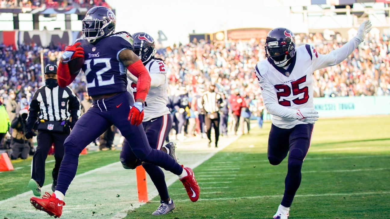 Titans' Derrick Henry scampers 48 yards for touchdown vs. Texans