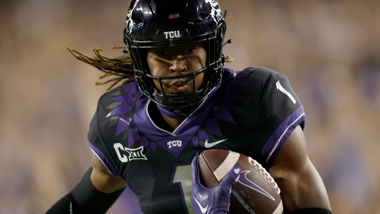 TCU football wearing our warrior Eye Black strips • Available here