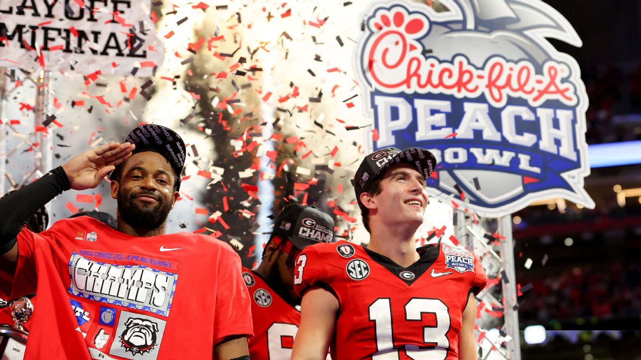 Georgia receivers Ladd McConkey and Arian Smith speak to the media, Football