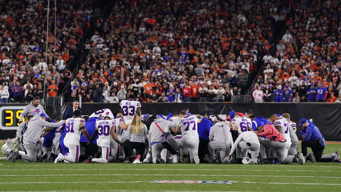 NFL announces Bills-Bengals game won't be resumed, lists playoff scenarios