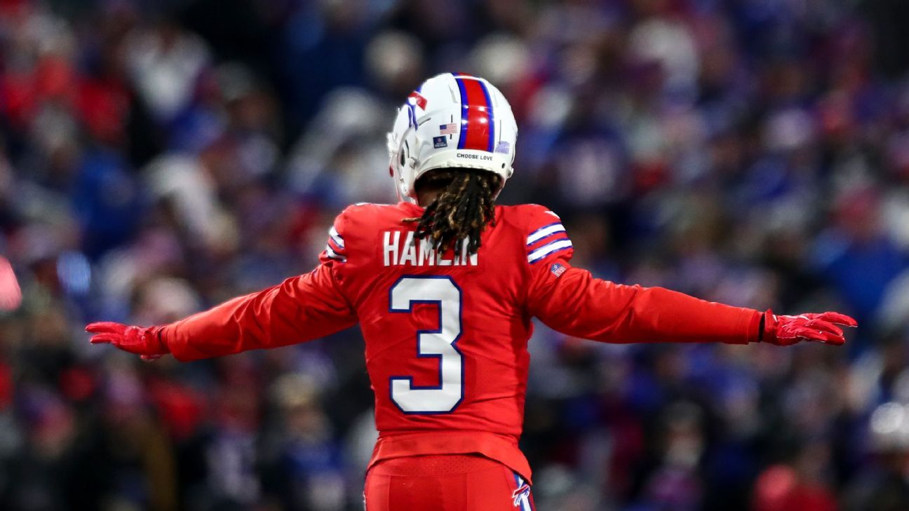 Bills safety Damar Hamlin returns to action in first regular