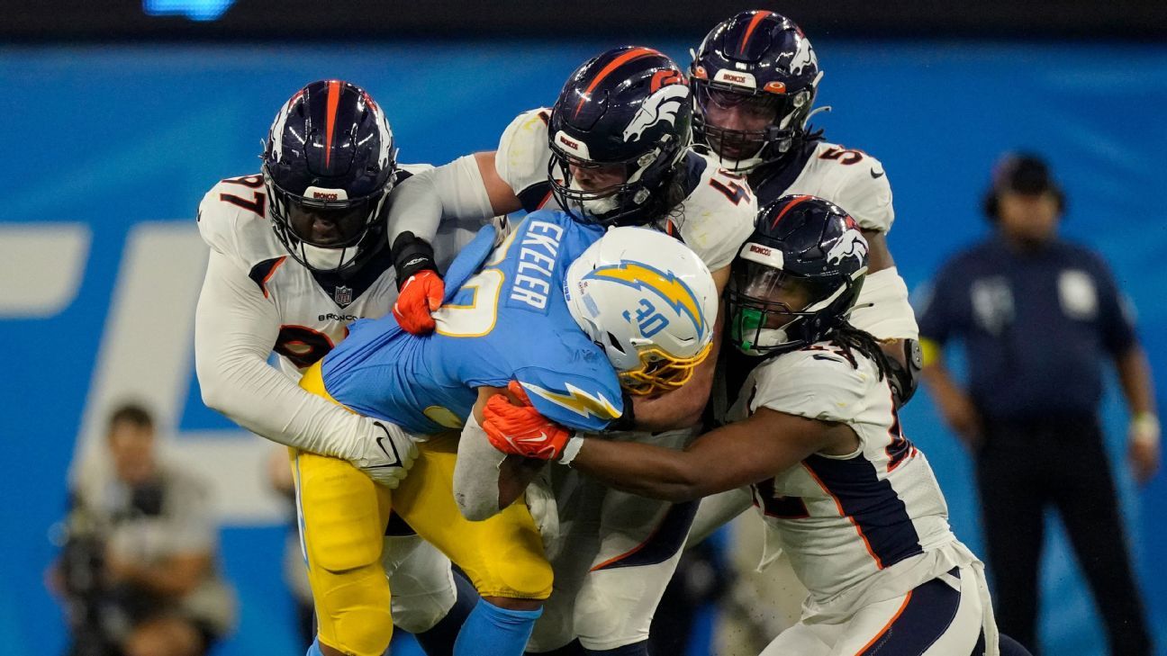Broncos' defense looks to contain Chargers' Austin Ekeler ESPN