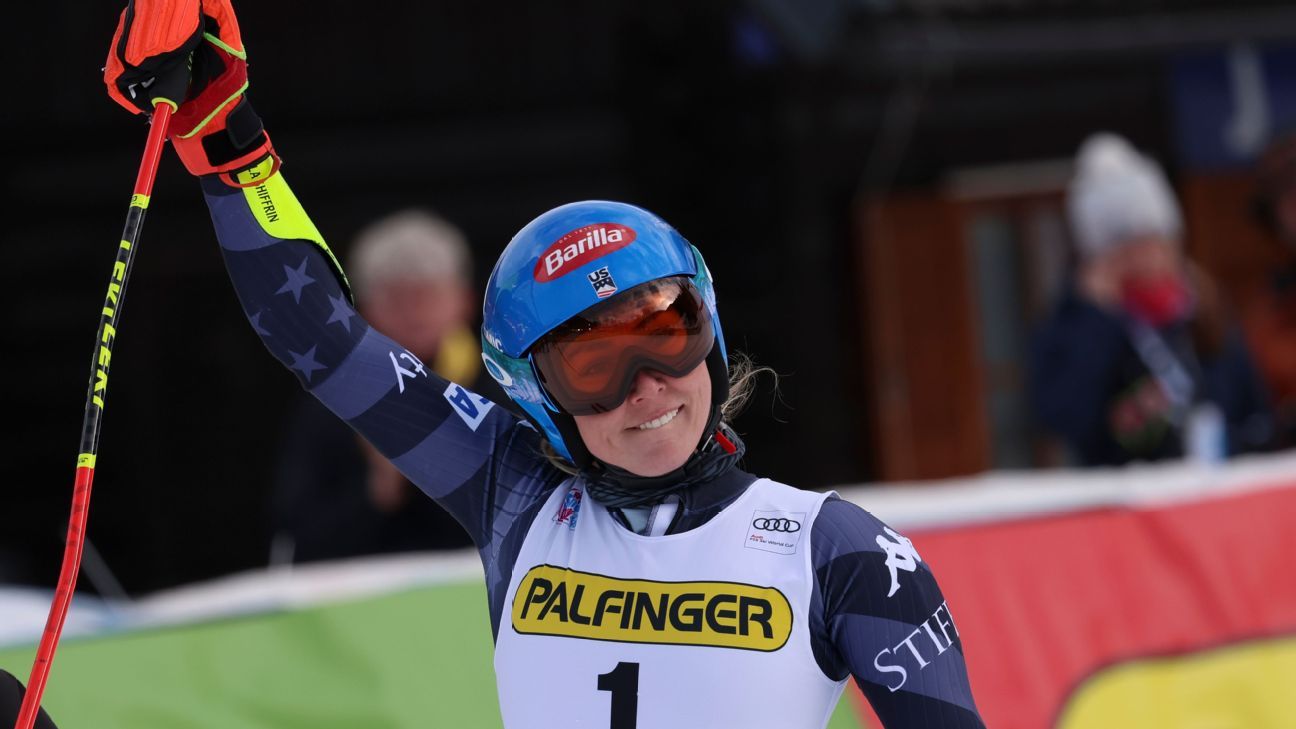 Mikaela Shiffrin ties Lindsey Vonn's record with 82nd World Cup win