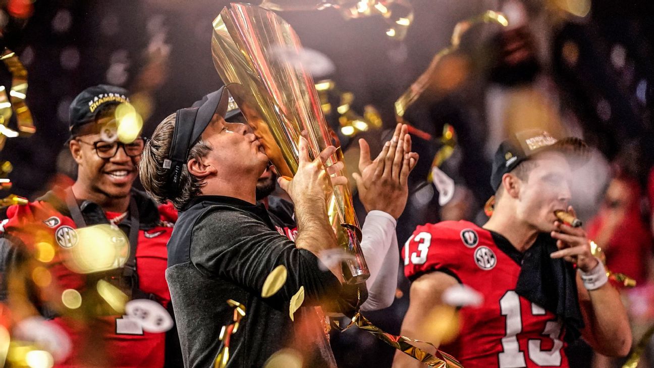 Georgia Bulldogs and Atlanta Braves Champions world series Cfp