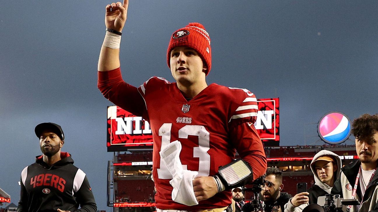Stats, reactions from Brock Purdy's big 49ers playoff debut ESPN