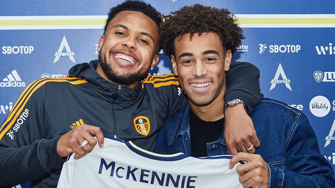 McKennie and Adams mark Leeds reunion with throwback photo - ESPN