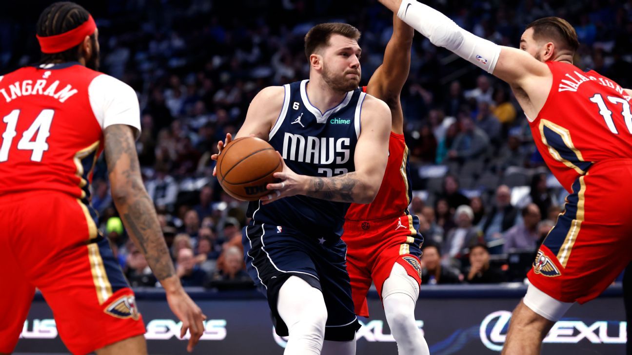 Luka Doncic leaves Mavs' win with bruised heel after fall - ESPN