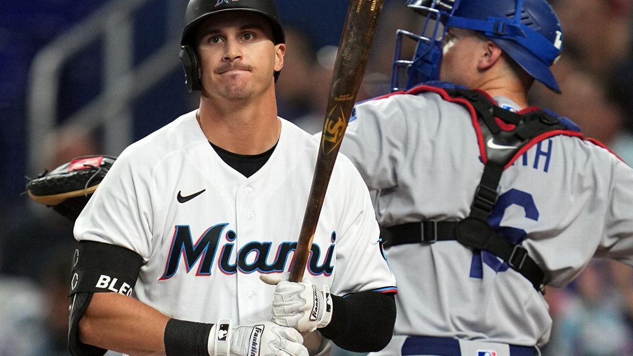 JJ Bleday plays first game at Marlins Park