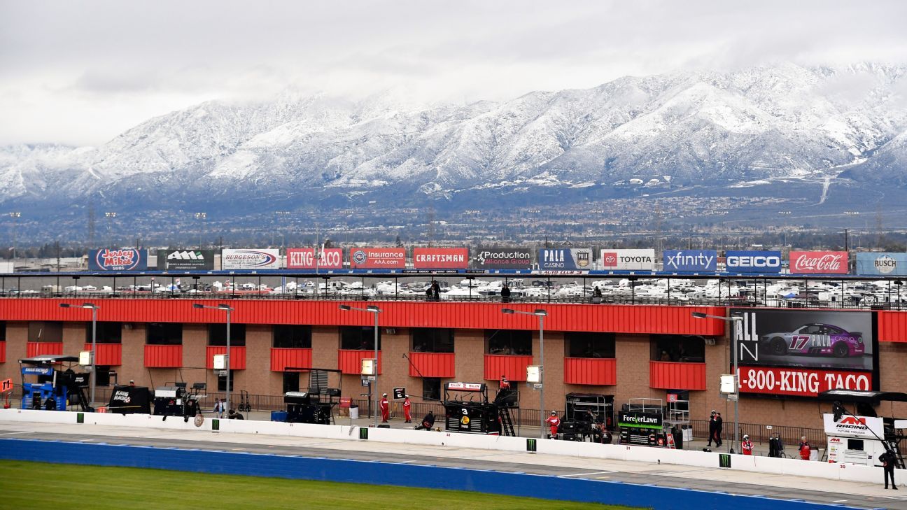 Rain pushes Xfinity Series at Fontana to Sunday