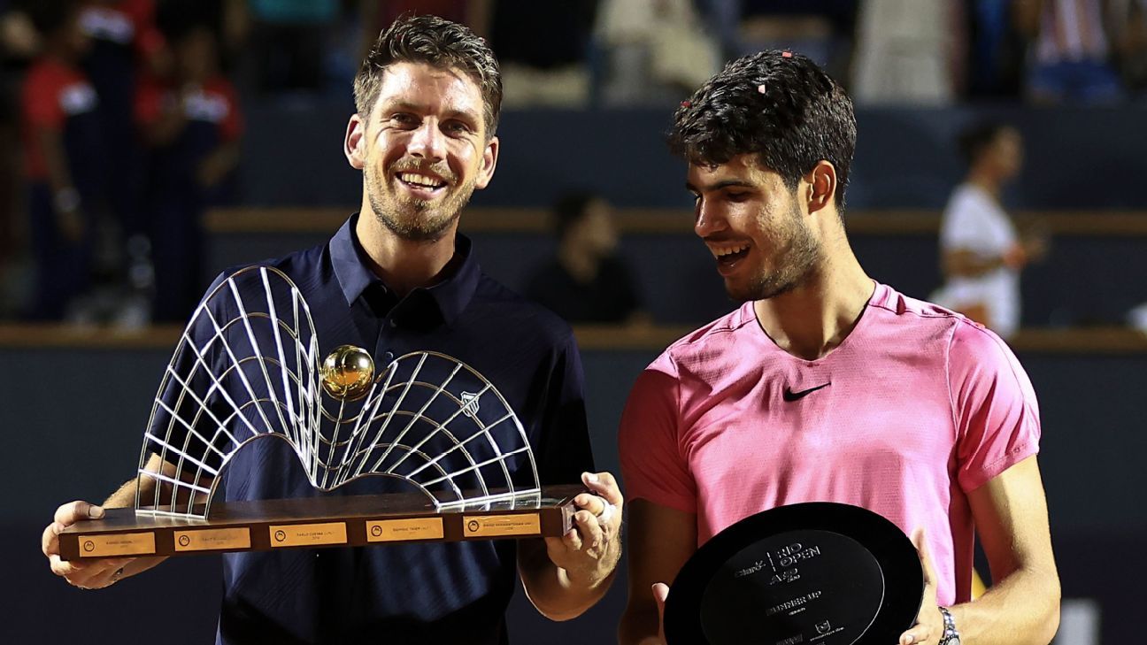 Carlos Alcaraz, número 1 do mundo, é o destaque do Rio Open de Tênis