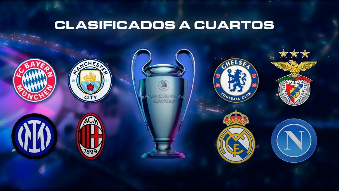 ¿Quién son los equipos clasificados de la Champions