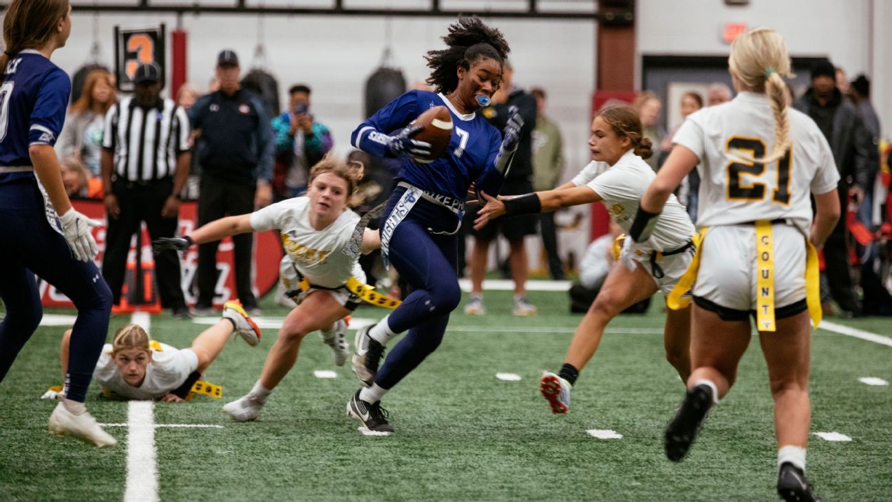 NFL strives to bolster girls' flag football across all levels - ESPN