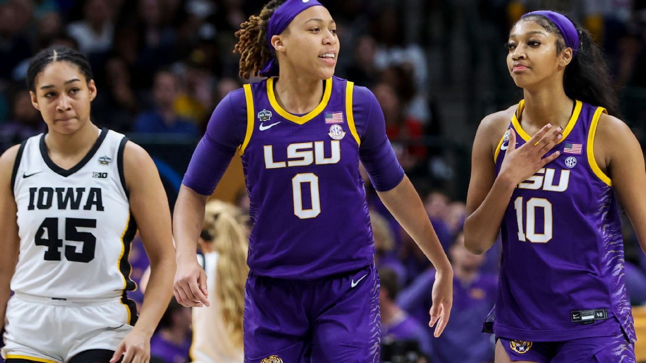 LSU upsets Iowa stops Clarks run in title game